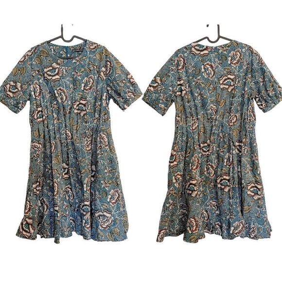 Peruvian Connection Calico Rose Mini Dress - Picture 5 of 8